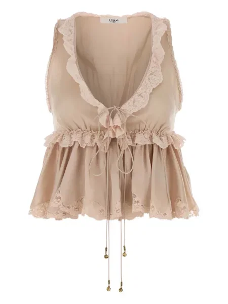 Top Chloé din satin