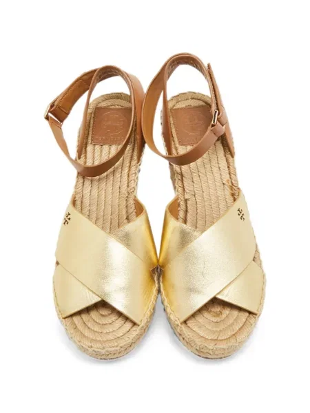 Sandale Tory Burch cu pană cu bretele