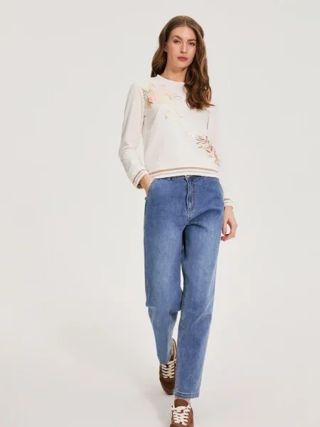 Tricou cu mânecă lungă Marisse alb