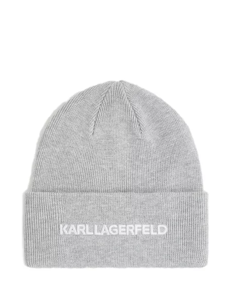 Căciulă Karl Lagerfeld cu broderie gri