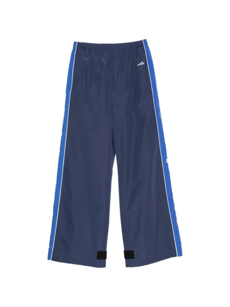 Pantaloni Balenciaga alergare cu autograf albastru