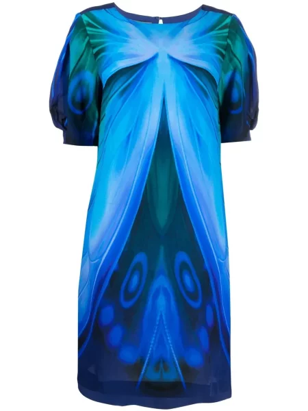 Scurt rochie Alberta Ferretti cu imagine albastru