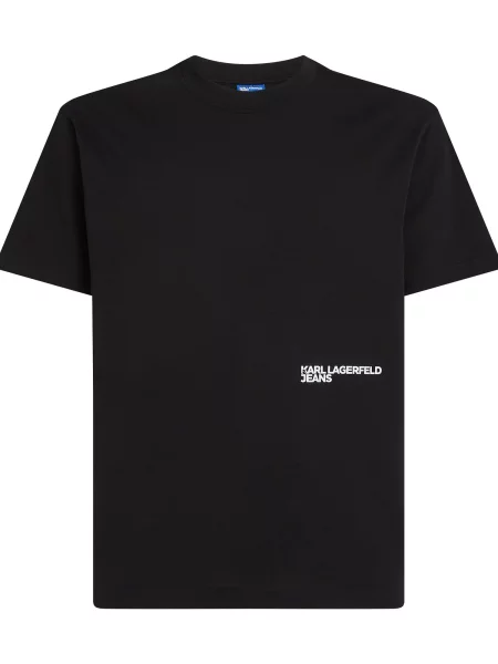 KARL LAGERFELD JEANS Tricou azur / gri alb natural negru