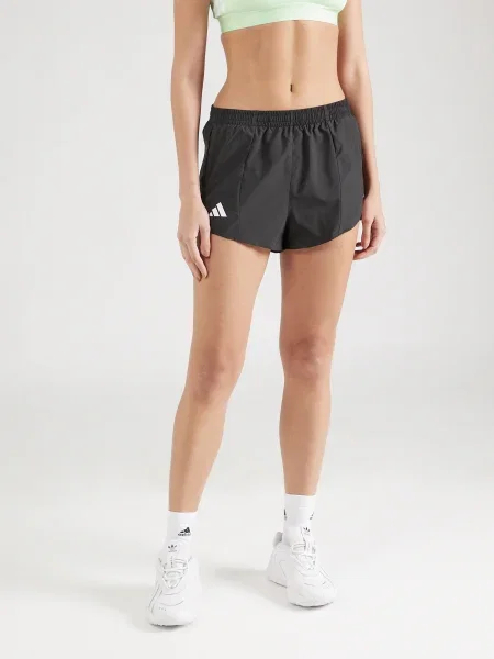 ADIDAS PERFORMANCE Športové nohavice ADIZERO čierna biela