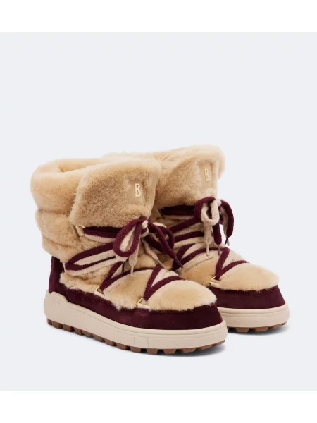 Botine Bogner din piele de căprioară bej
