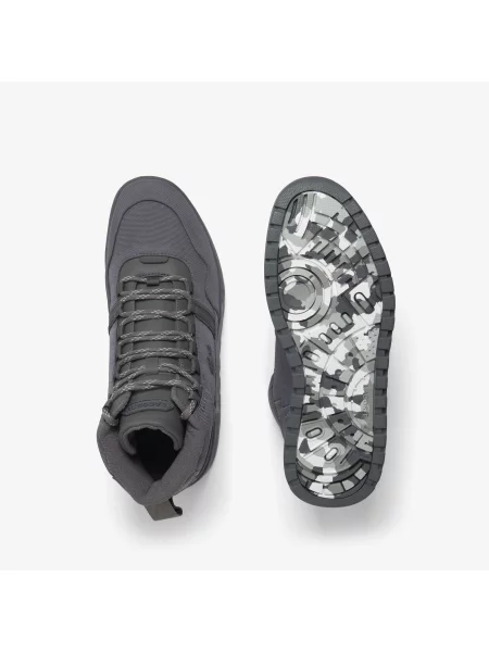 Lacoste Sneakersy T-Clip Winter Mid szare