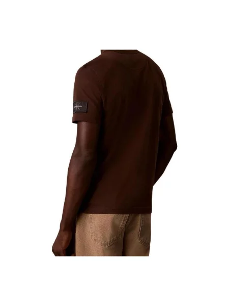 Tricou Calvin Klein Jeans maro