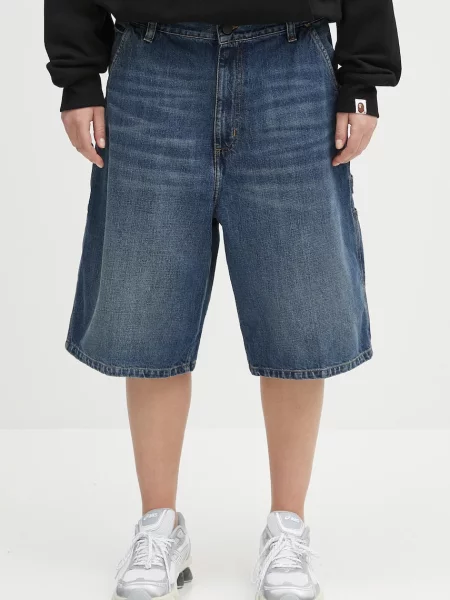 Τζιν σορτς Carhartt WIP Brandon Single Knee Short μπλε
