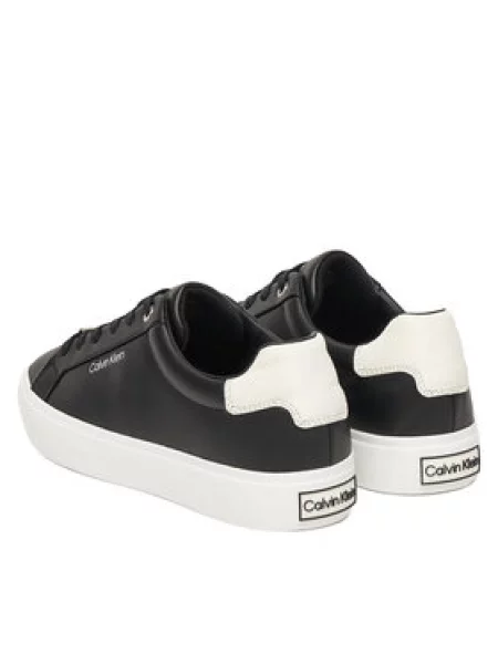 Laisvalaikio batai Calvin Klein Vulc Lace Up Lth/Moire Bt juoda