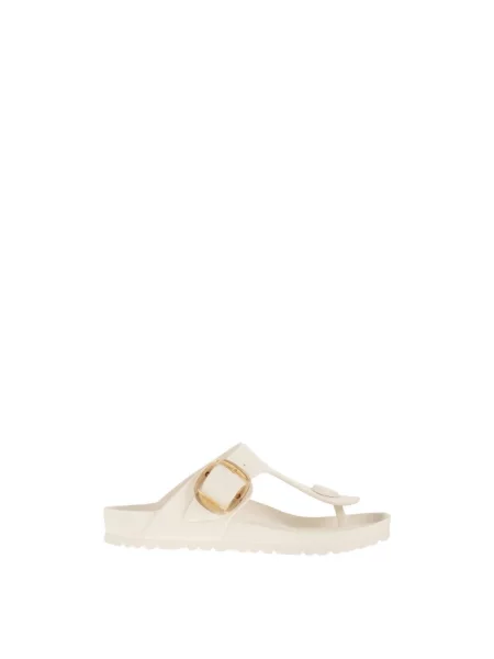 Klapki Birkenstock na sprzączkę białe