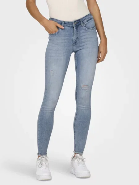 ONLY Jeans hlače Blush Skinny Fit modra