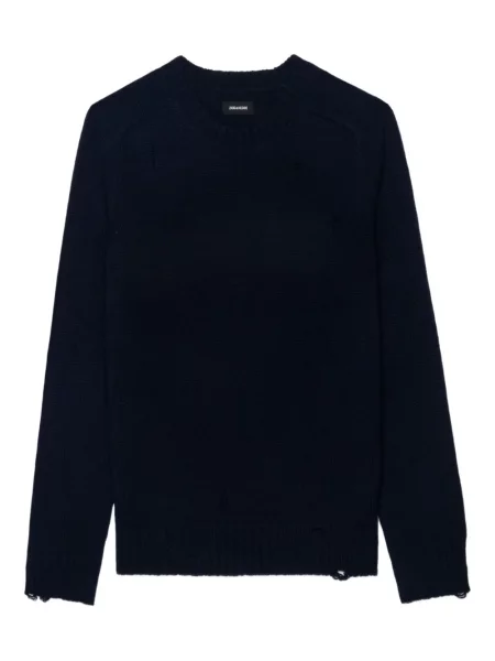 Pulover Zadig&voltaire zdrențuiți albastru
