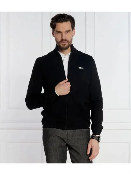 BOSS GREEN Pulover Ever-X_FZ negru