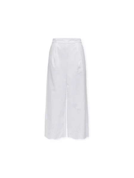 Pantaloni Only lungi alb