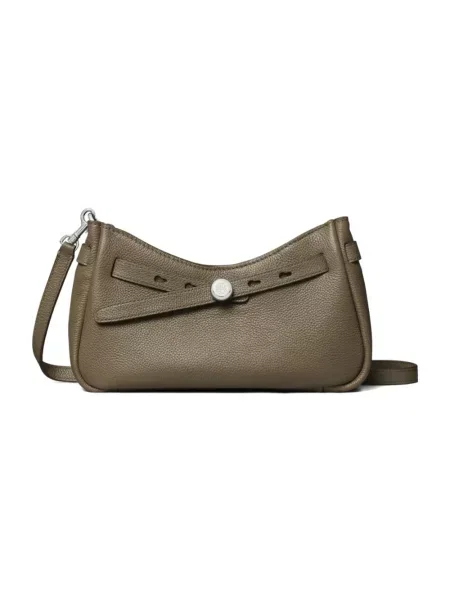 Top Tory Burch skórzany szary
