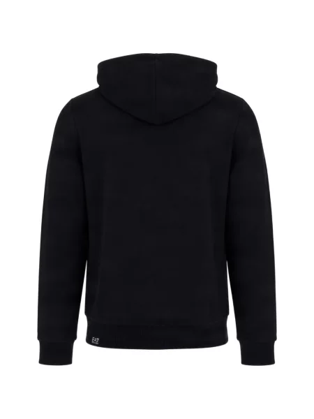 Суичър с качулка Ea7 Emporio Armani с принт черно