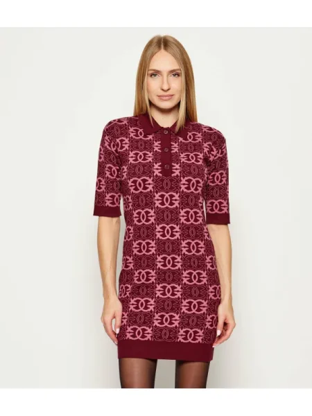 PINKO Rochie tricotată Nothing Vișiniu bordo