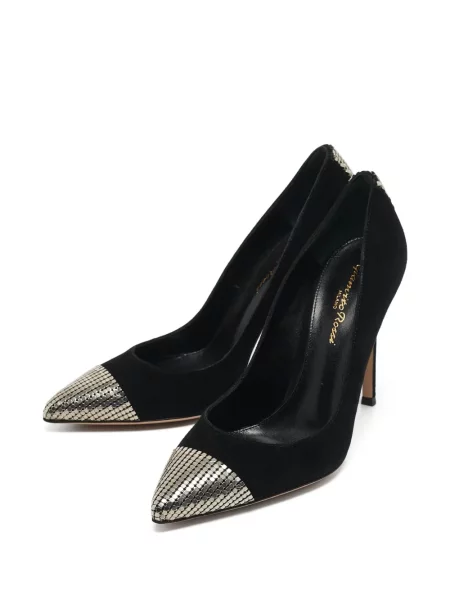 Pantofi cu toc Gianvito Rossi de cristal negru