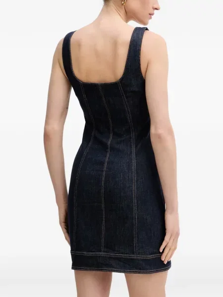 Rochie din denim Gaudi fără mâneci albastru