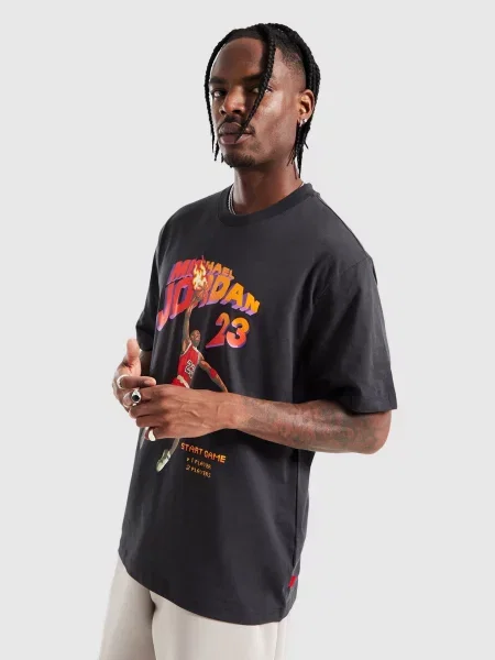 Jordan T-Shirt M J Brk Nc Game Gfx Ss Crw czarna