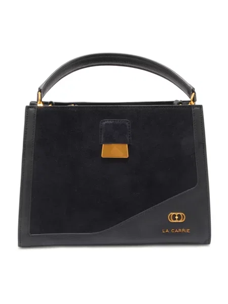 Torebka skórzana La Carrie skórzana czarna
