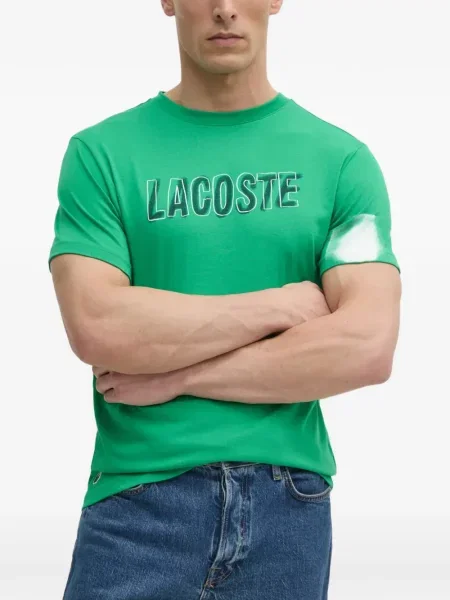 Tricou Lacoste cu imagine verde