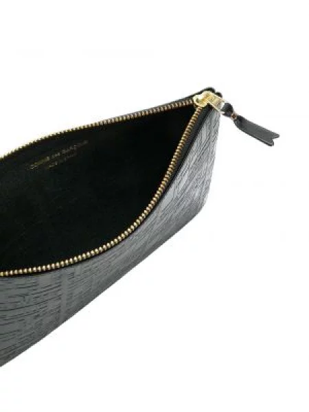 Kožená peněženka Comme Des Garçons Wallet černá