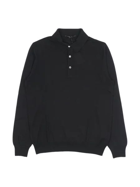 Sweter Tagliatore wełniany czarny