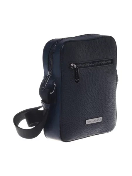 Torba crossbody Baldinini skórzana niebieska