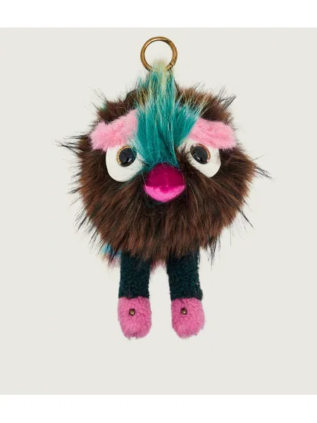 Kurt Geiger Függő fülbevaló Mascot Pom Pom barna