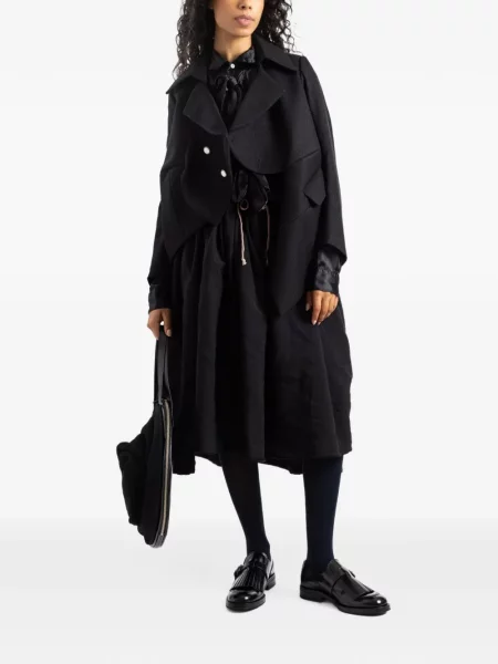 Geacă Comme Des Garçons asimetrică negru