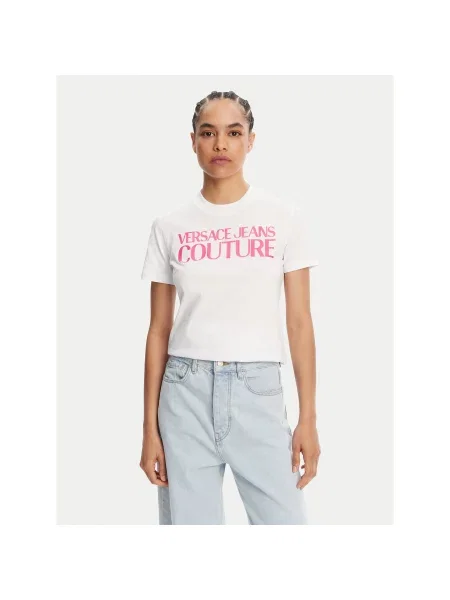 Versace Jeans Couture Majica Regular Fit bela