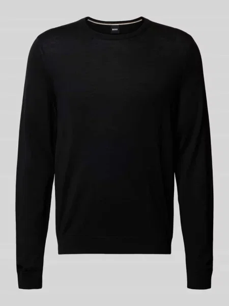 Sweter Hugo Boss wełniany czarny