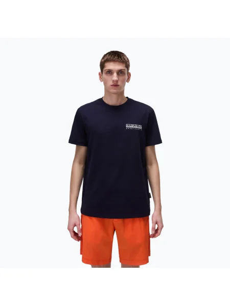 Tricou pentru bărbați Napapijri S-Vignonil back blu marine