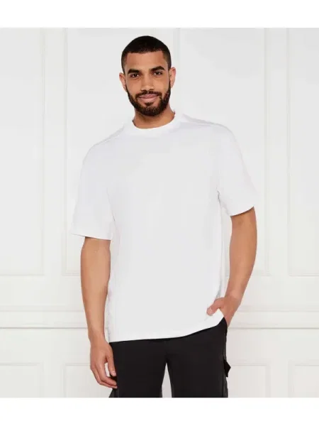 BOSS ORANGE Tricou Te_Dye | Oversize fit alb