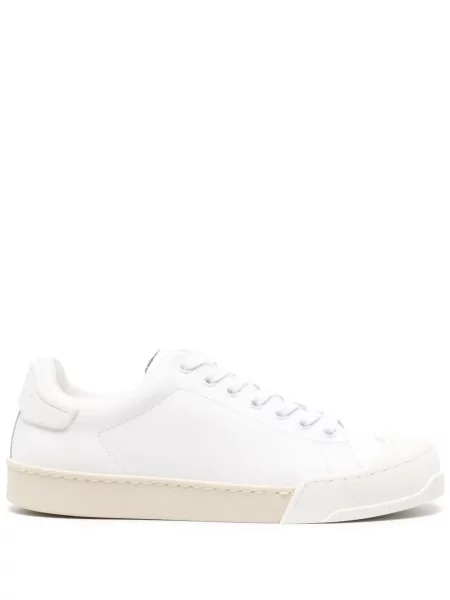 Sneakerși Marni din piele alb