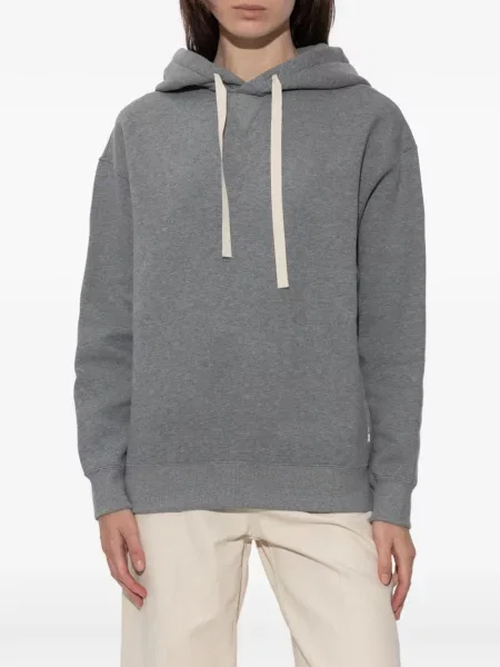 Hoodie Jil Sander με σχέδιο με κορδόνι γκρι