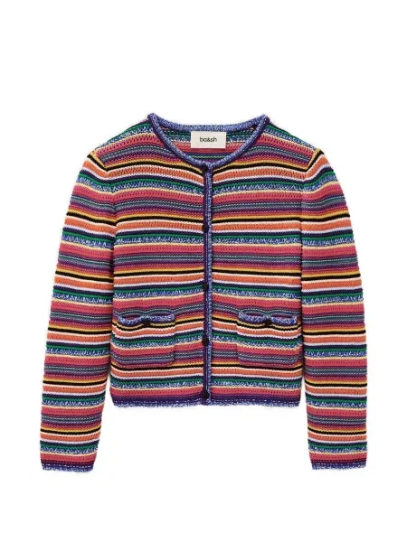 Cardigan Ba&sh cu dungi roz