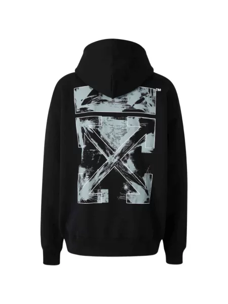 Grafic hanorac cu glugă Off-white alb