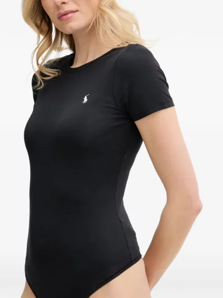 Tricou polo Polo Ralph Lauren cu imagine cu decolteu rotund negru