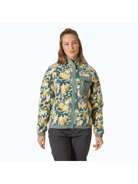 Dámska mikina Helly Hansen Imperial Printed Pile Snap sand bruce aop béžová