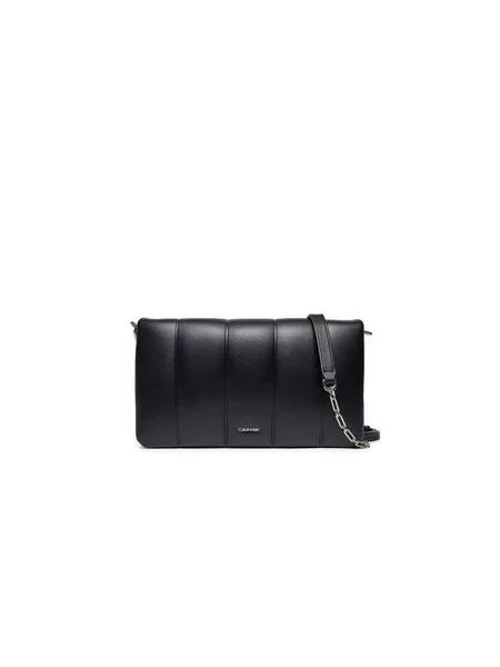 Calvin Klein Kabelka Line Quilt Shoulder Bag černá