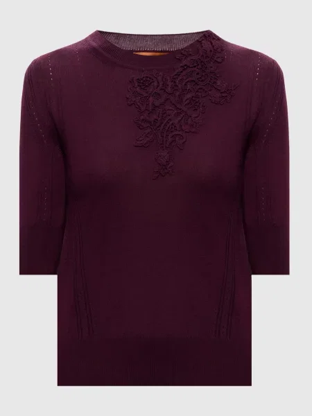 Свитер Ermanno Scervino Life с коротким рукавом фиолетовый