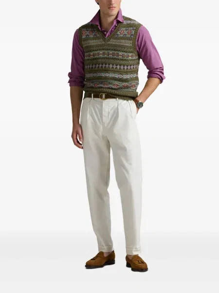 Șapcă Polo Ralph Lauren cu dungi din fleece verde