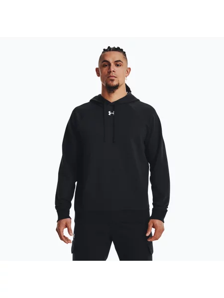 Fleecová mikina s kapucí Under Armour černá