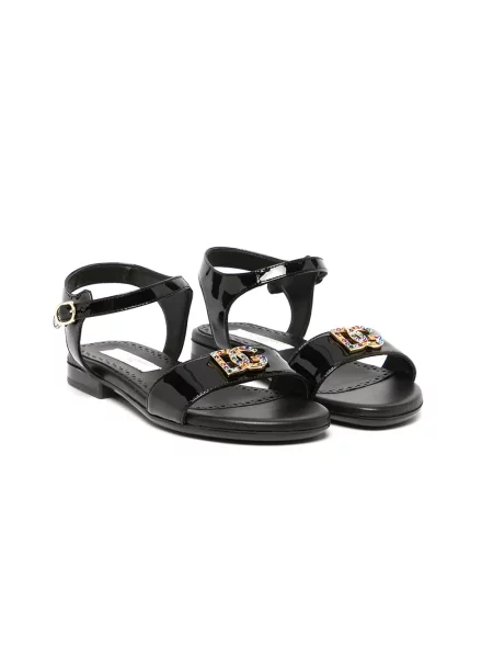 Sandały dziecięce Dolce And Gabbana czarne