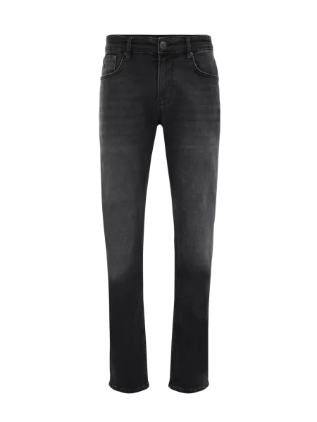 WE Fashion Džíny džínovina černá