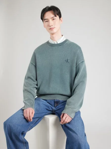 Sveter Calvin Klein Jeans zelená