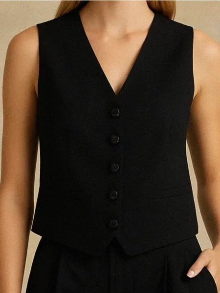 Костюмний жилет чорний