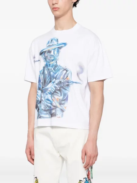 Tricou Warren Lotas cu imagine alb